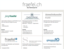 Tablet Screenshot of fraefel.ch